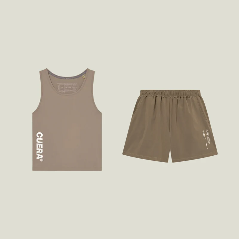 Oncourt Walnut Tank Top & Shorts