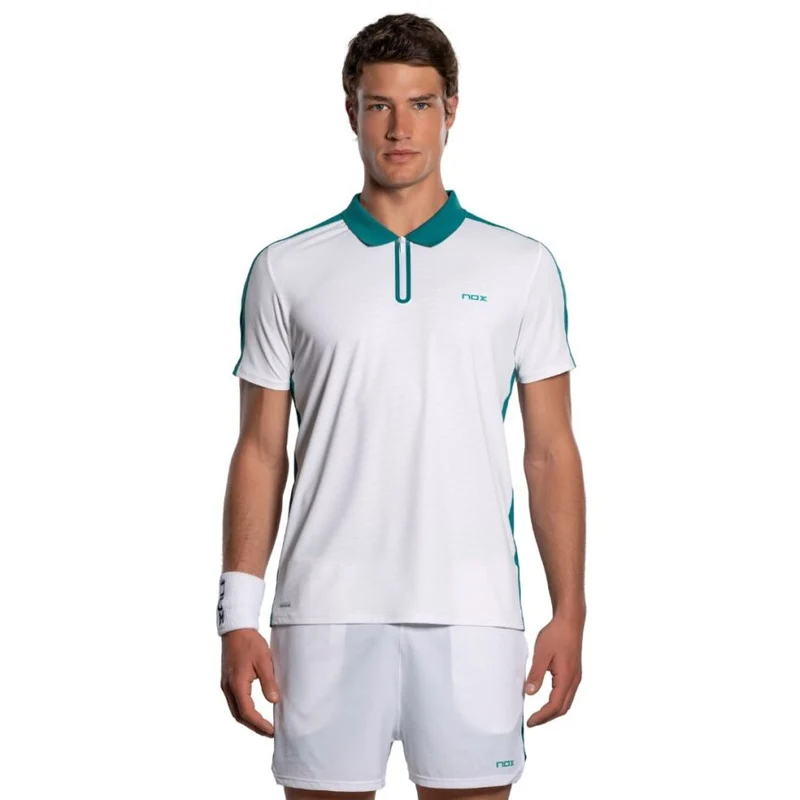 NOX Pro Padelpolo Wit/Groen 2026 Heren