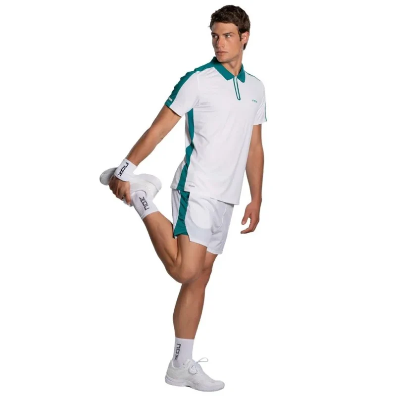 NOX Pro Padelpolo Wit/Groen 2026 Heren
