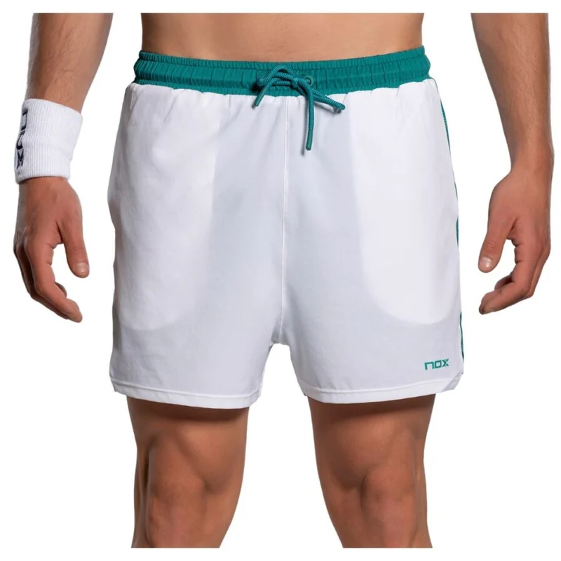 NOX Pro Padelshort Wit/Groen 2026 Heren