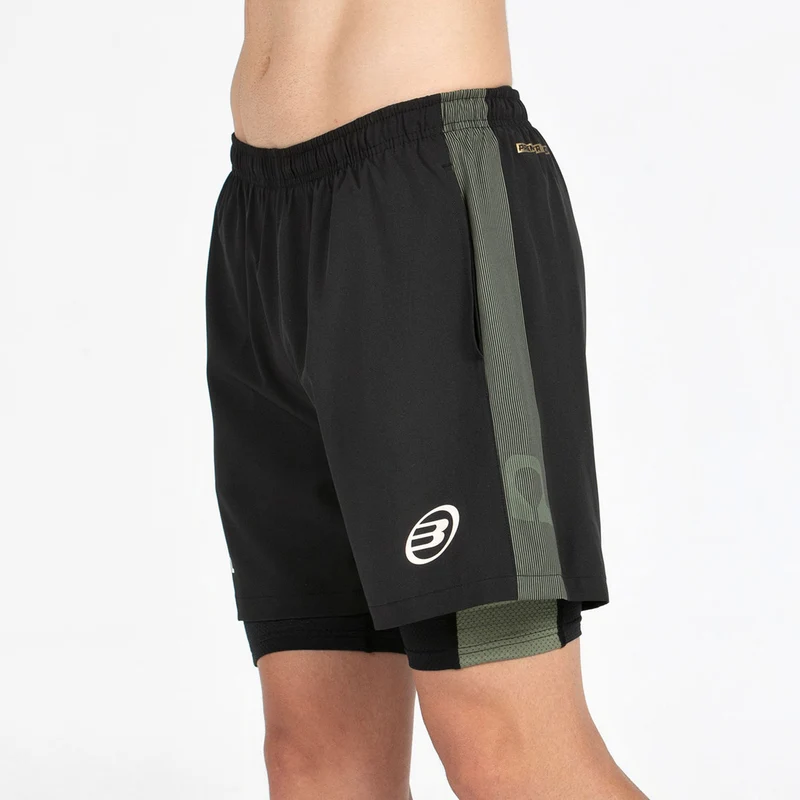 Bullpadel Premier Padel Pingu Padelshort Zwart Heren