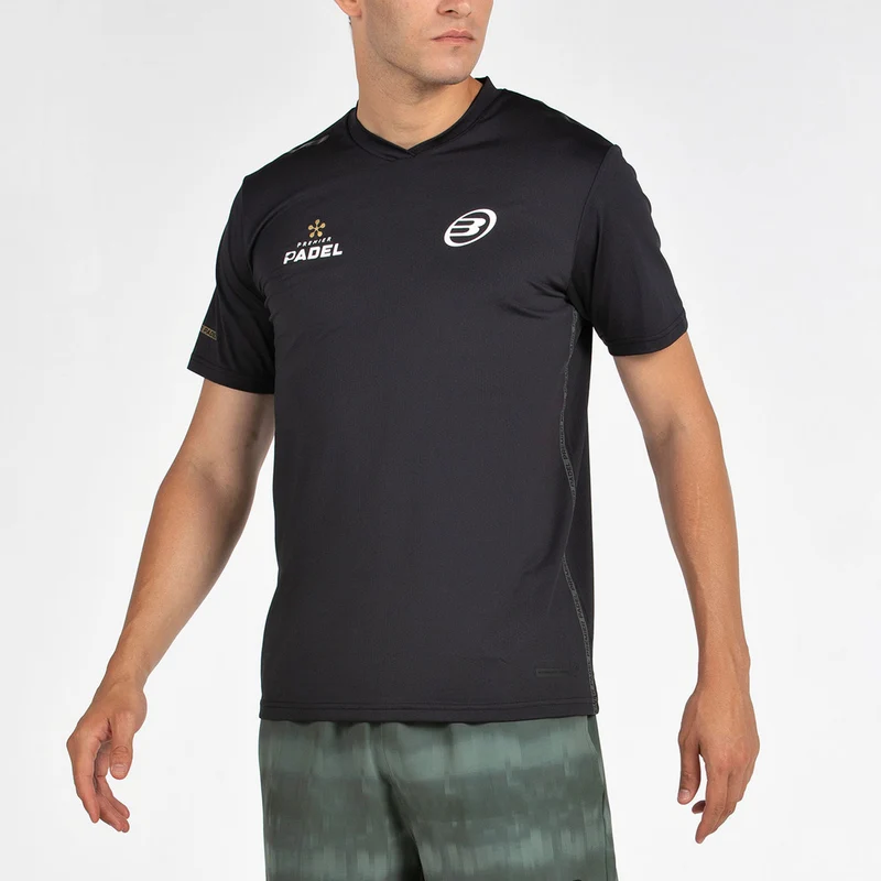 Bullpadel Premier Padel Padelshirt Zwart Heren