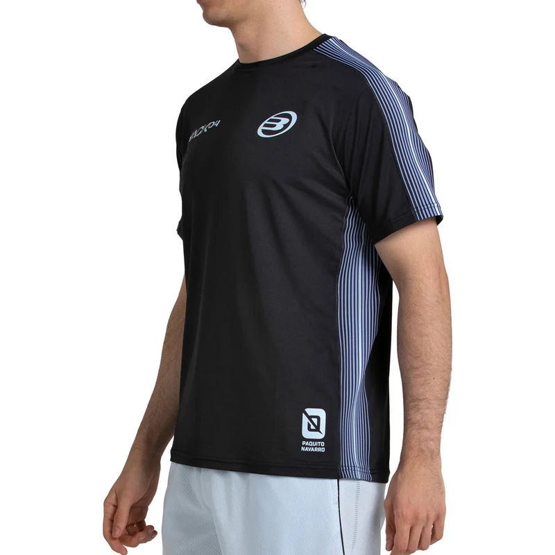 Bullpadel Paquito Navarro 26V Padelshirt Zwart Heren