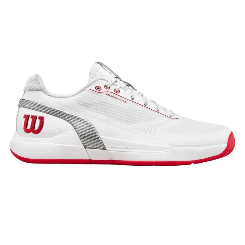 Zapatillas Wilson Rush Tour 5 CTC Bright White/Wilson Red/Microchip 2026