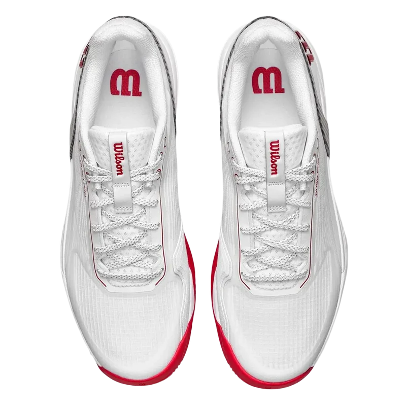 Zapatillas Wilson Rush Tour 5 CTC Bright White/Wilson Red/Microchip 2026