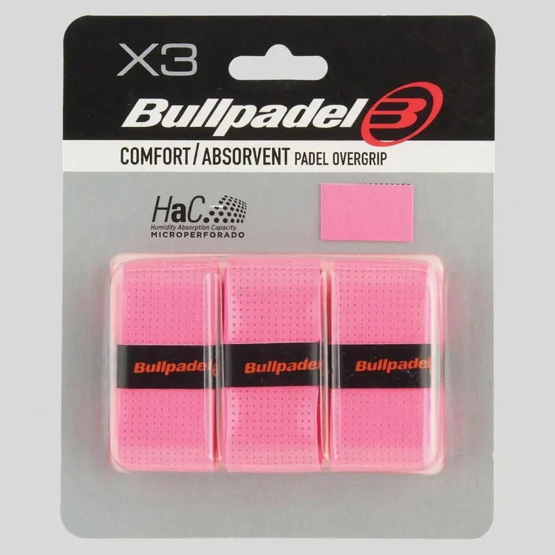 Bullpadel GB1201 Komfort Overgrip Perforiert Pink Fluor