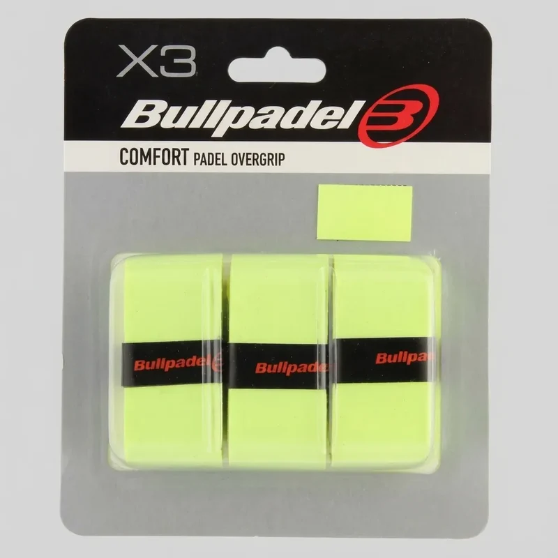 Blister Bullpadel 3 Overgrips GB1200 Comfort Gelb Schwefel Fluor
