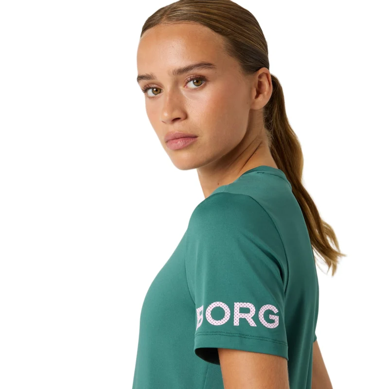 Björn Borg T-shirt Dames Mallard Green