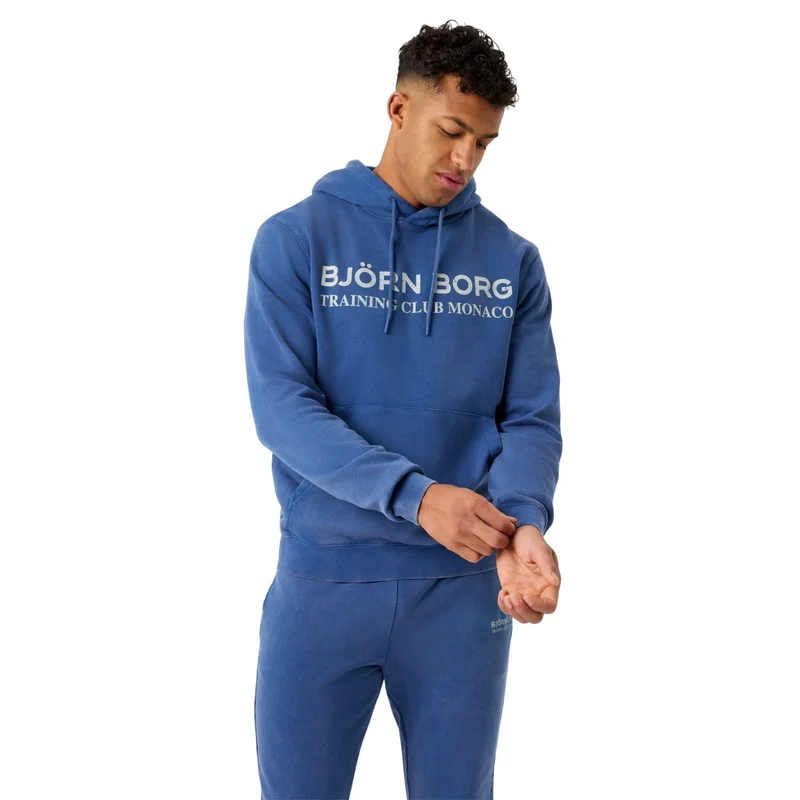 Björn Borg Classic Print Hoodie Twilight Blue