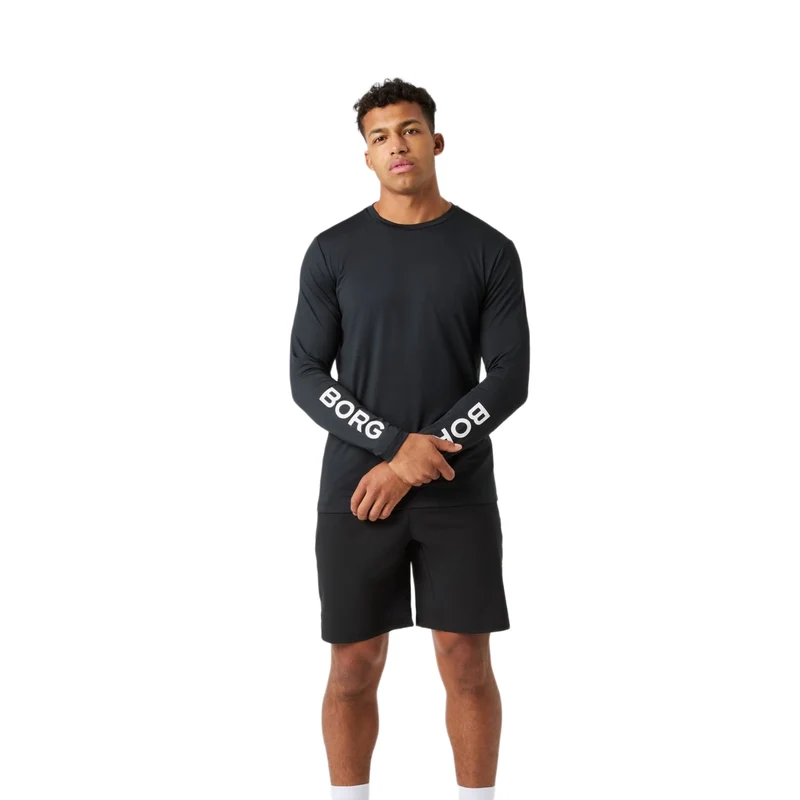 Björn Borg Borg Long Sleeve T-Shirt Black Beauty