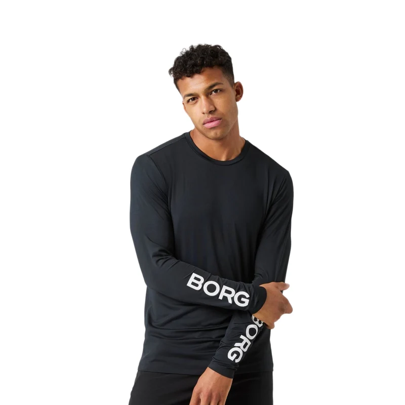 Björn Borg Borg Long Sleeve T-Shirt Black Beauty