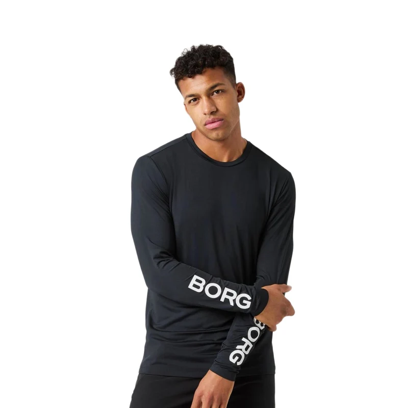 Björn Borg Borg Long Sleeve T-Shirt Black Beauty