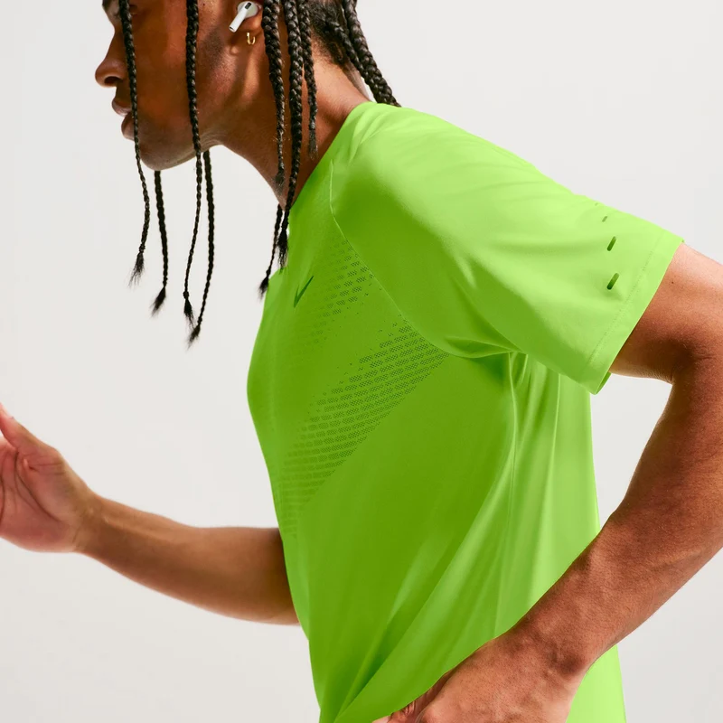 Stride Laufshirt Herren - neongelb, silber