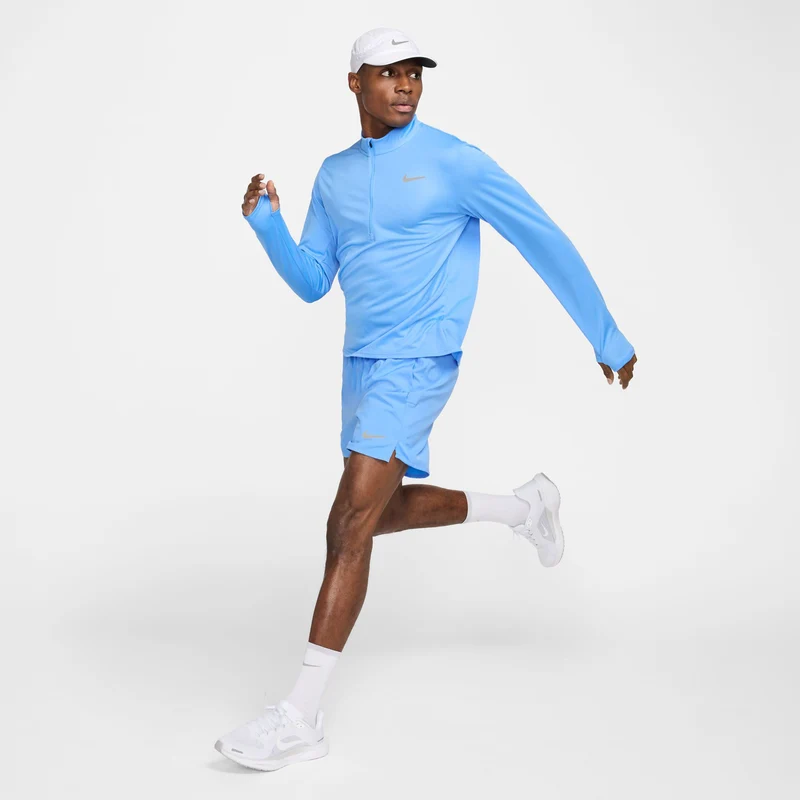 Pacer Half-Zip Laufshirt Herren - hellblau