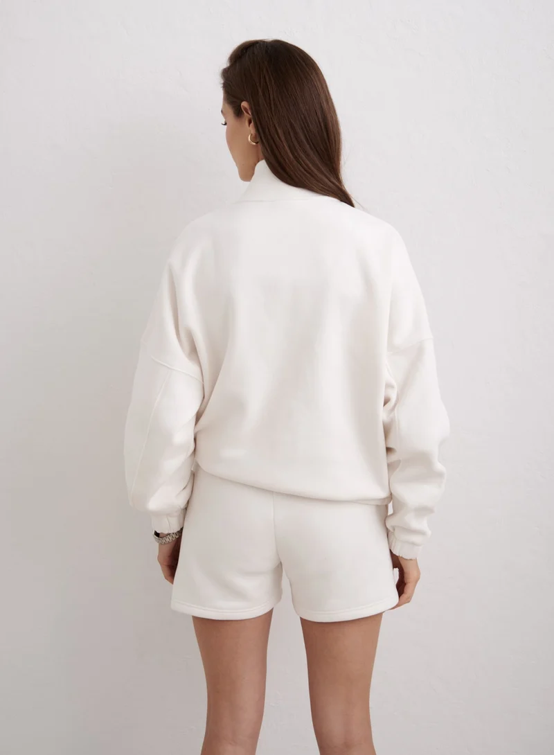 Off White Script Zip Jacket