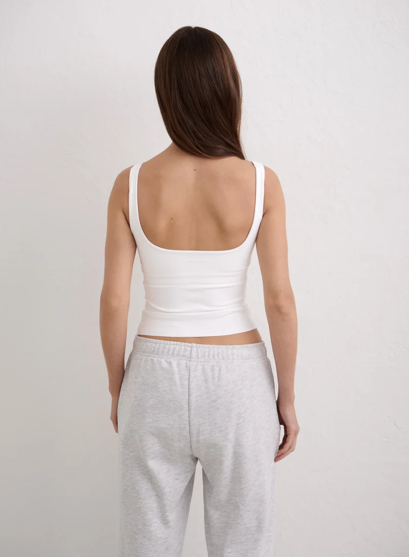 White Sense Singlet