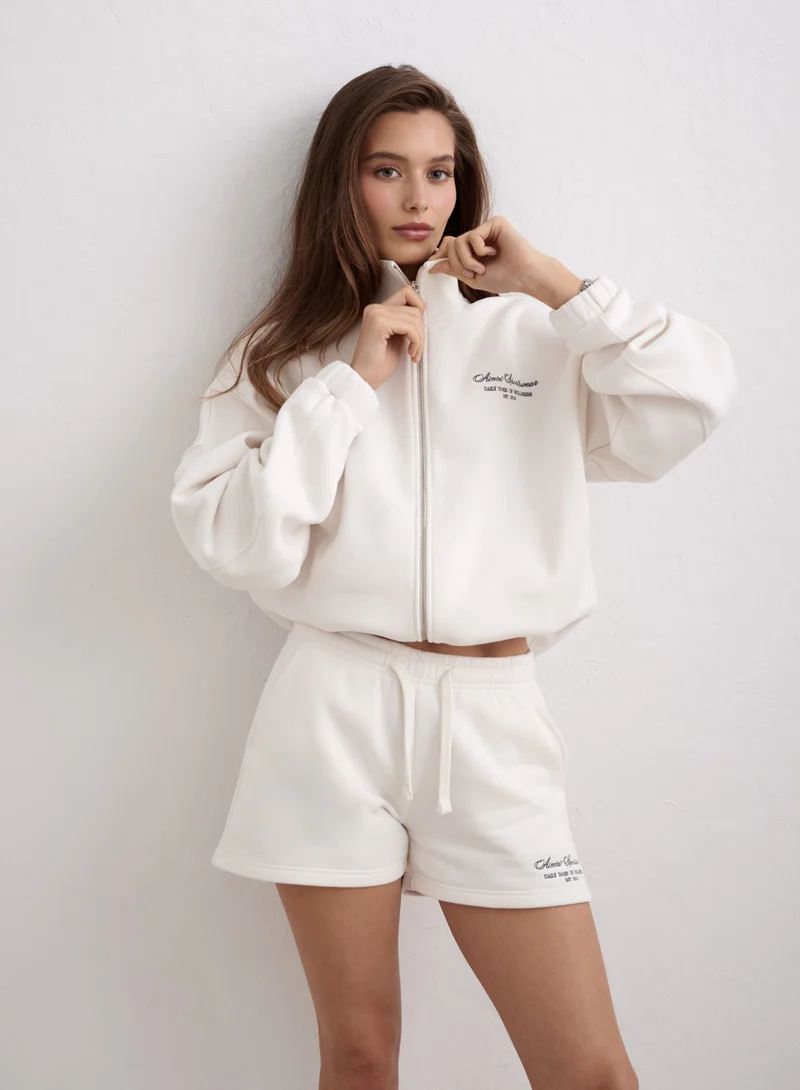Off White Script Sweat Shorts