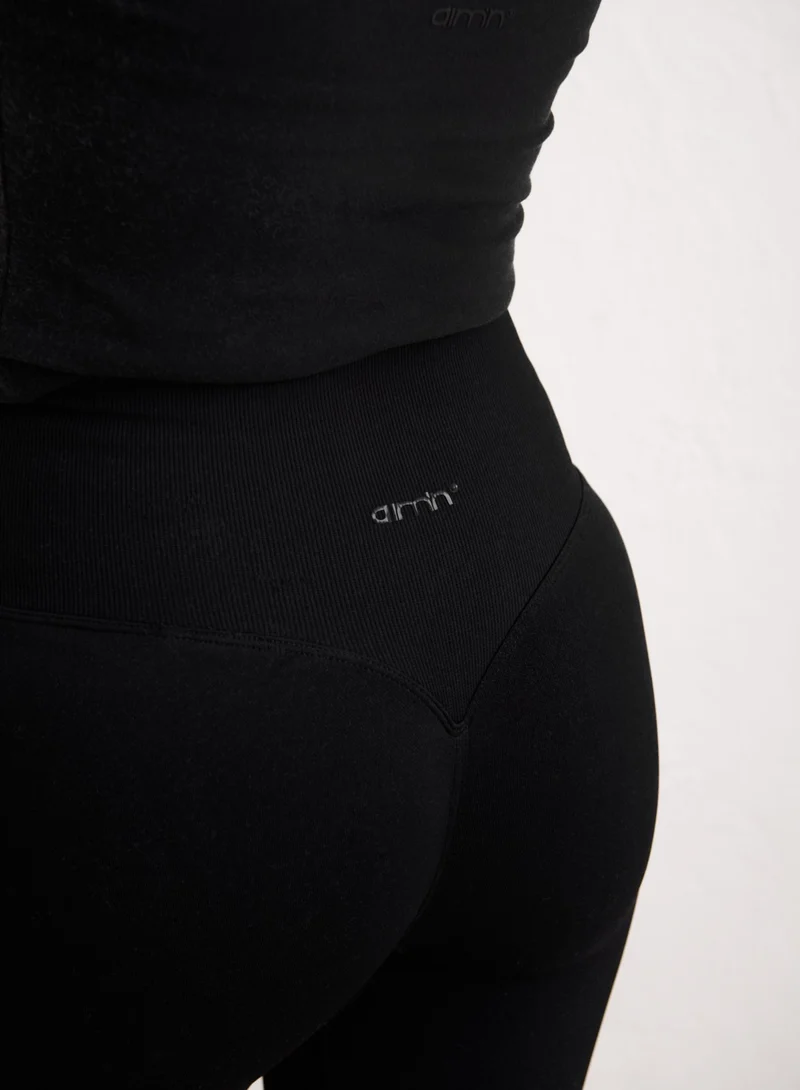 Black Shape Seamless Biker Shorts