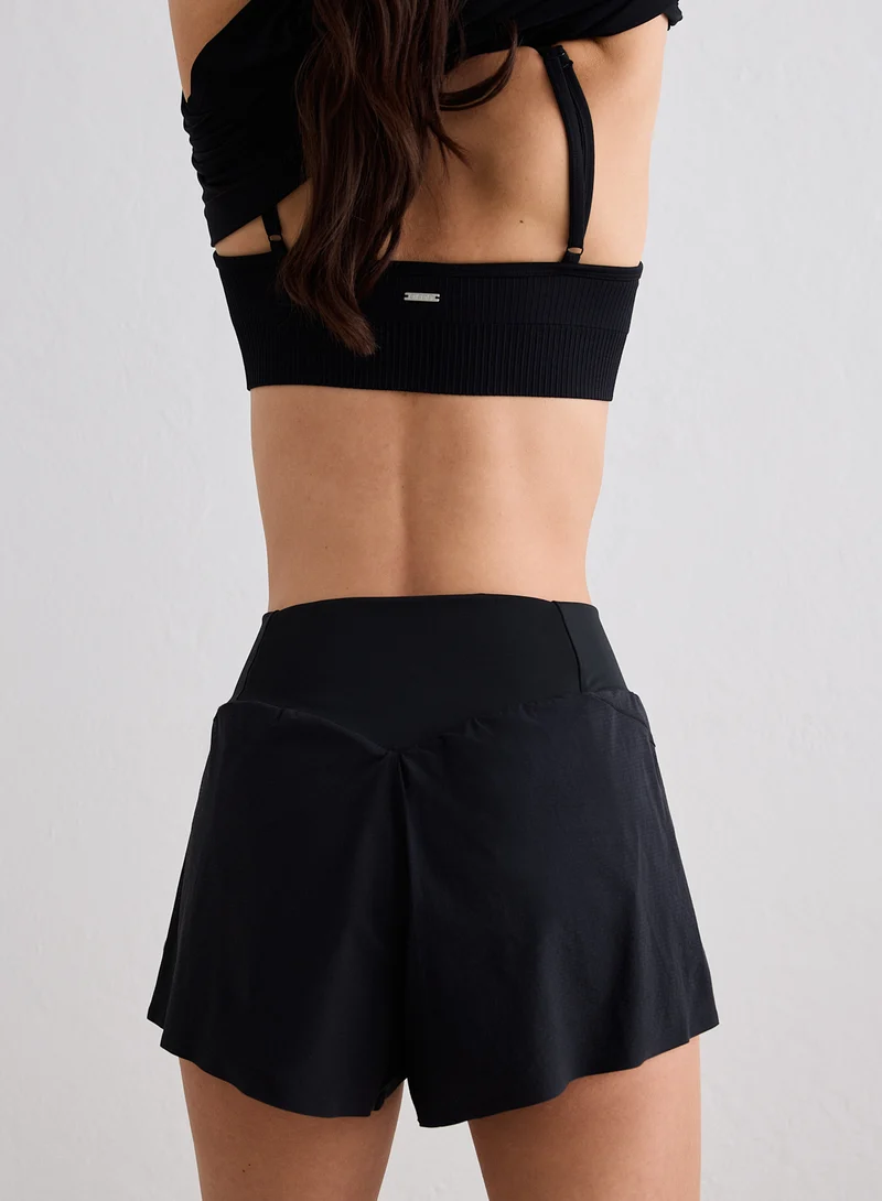 Black Running Shorts