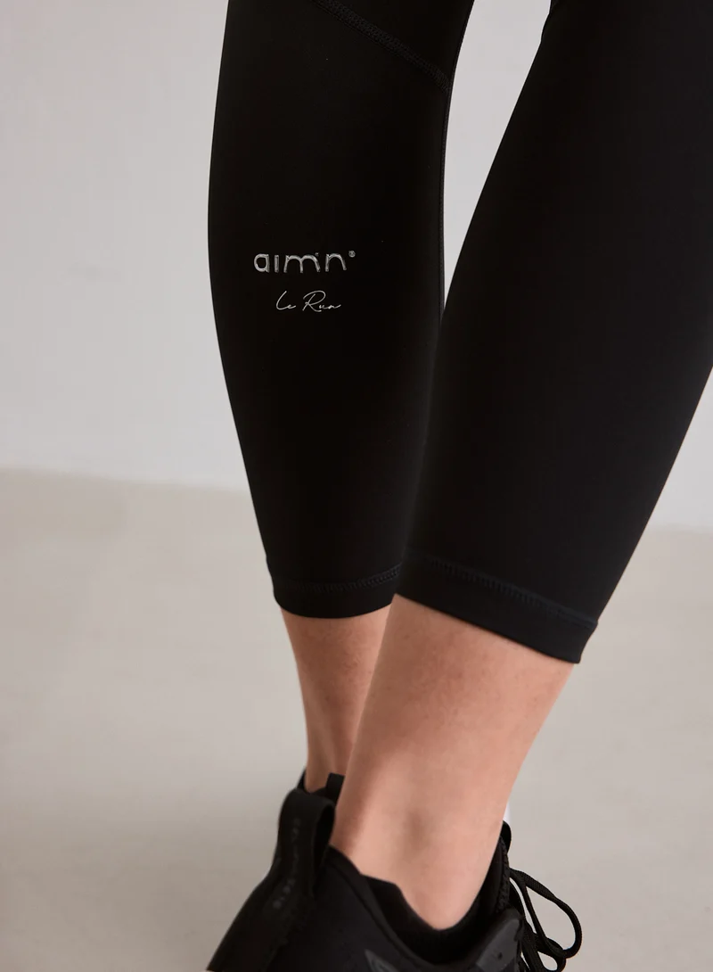 Black Running Tights 7/8