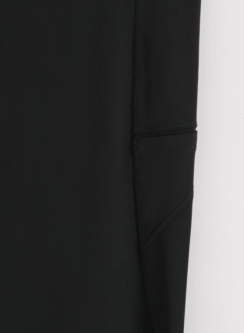Black Running Tights 7/8