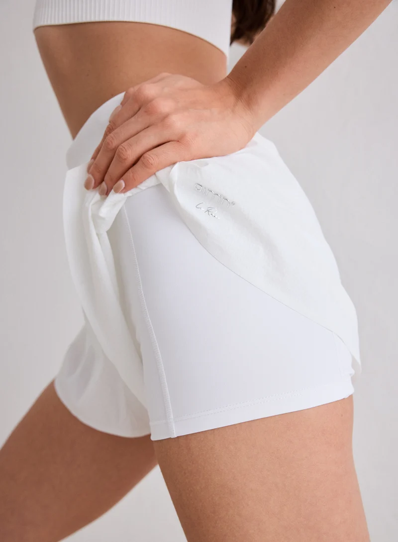 White Running Shorts