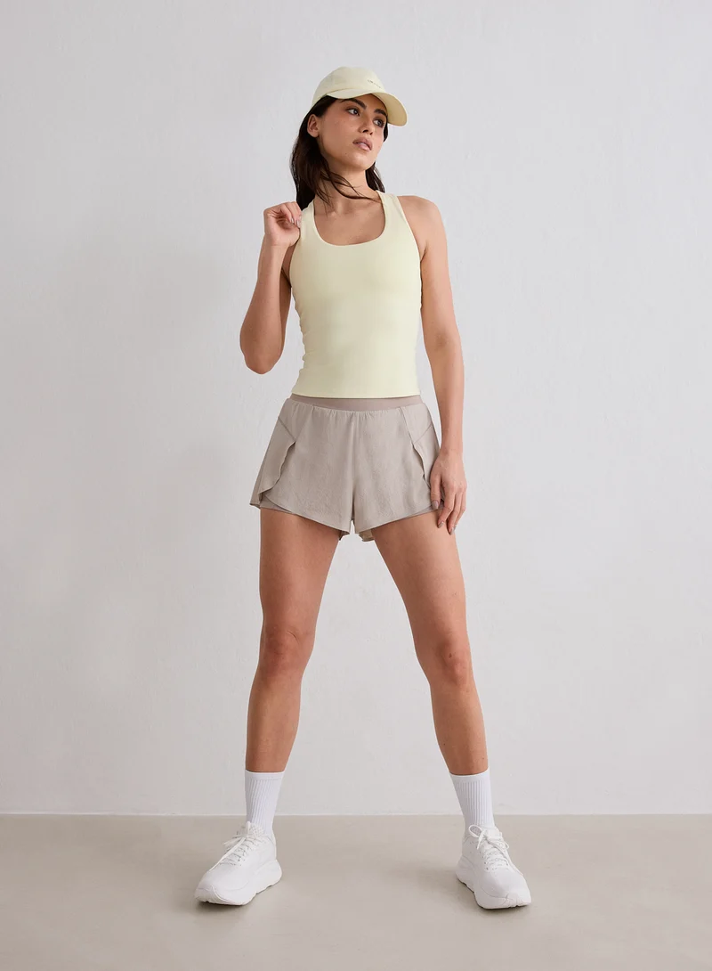 Dark Clay Running Shorts