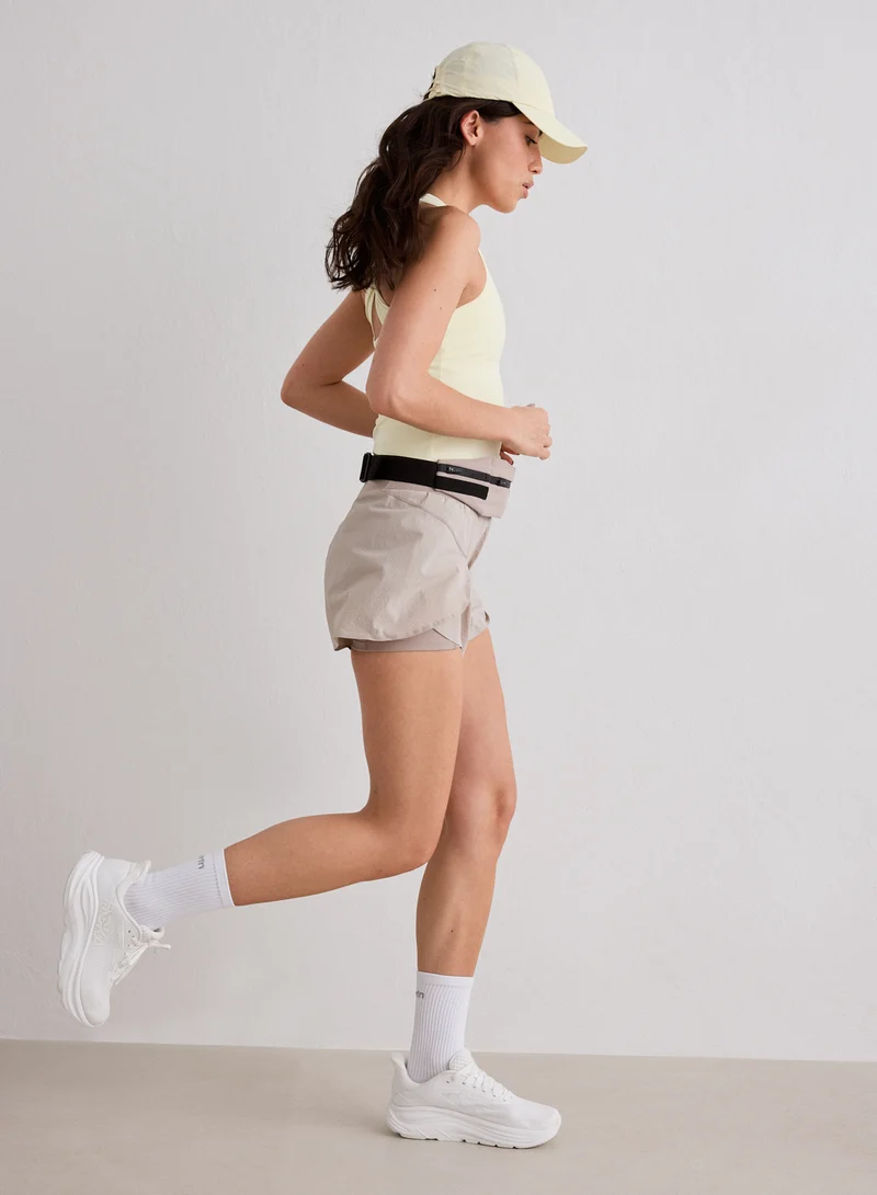 Dark Clay Running Shorts