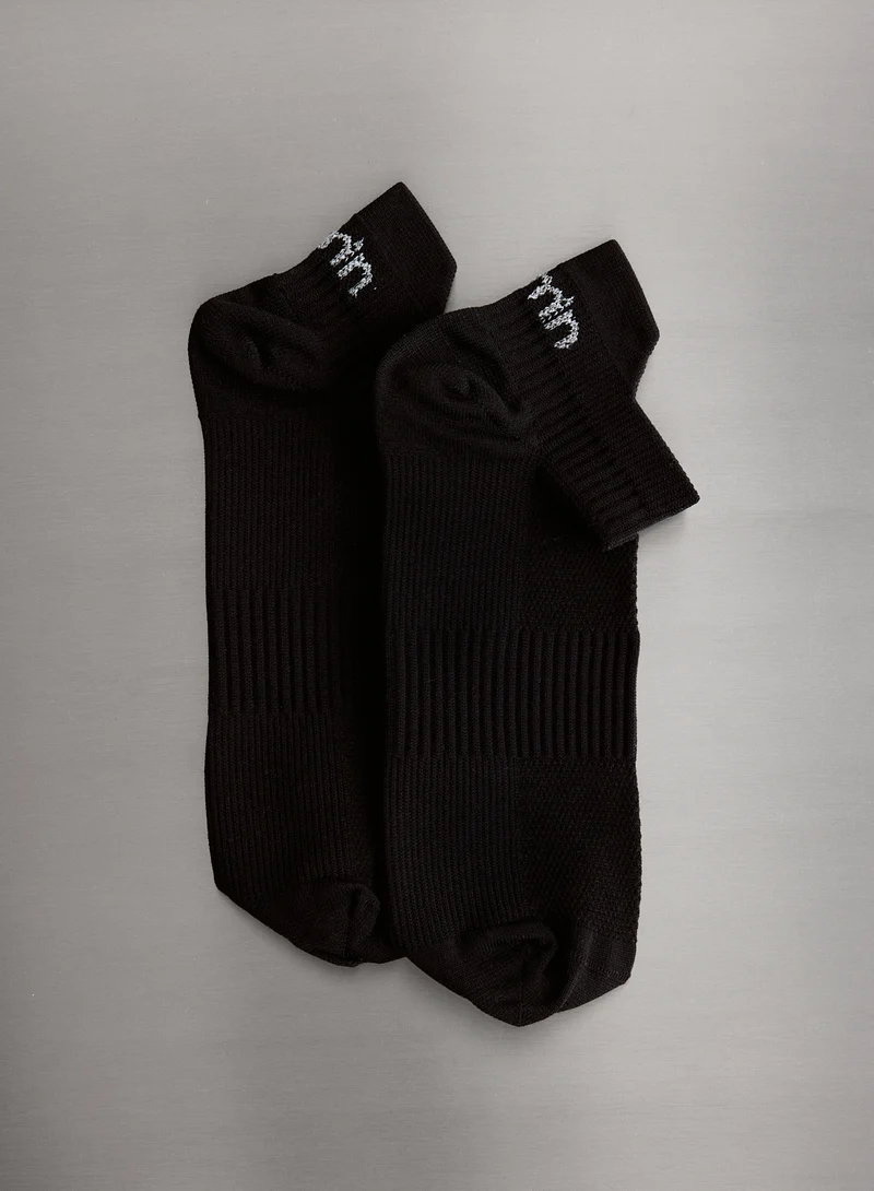 Black Running Socks Low