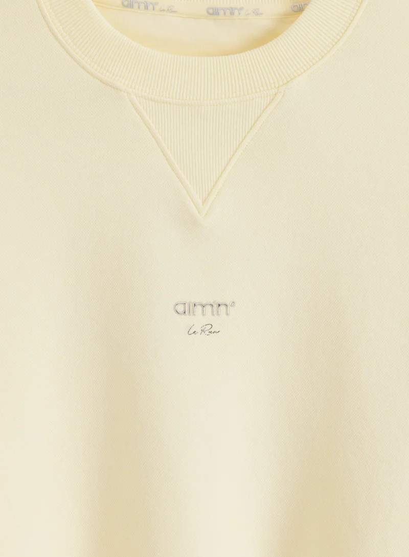 Lemon White Le Run Running Sweatshirt
