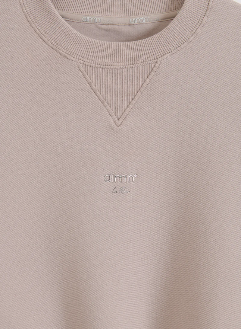 Dark Clay Le Run Running Sweatshirt