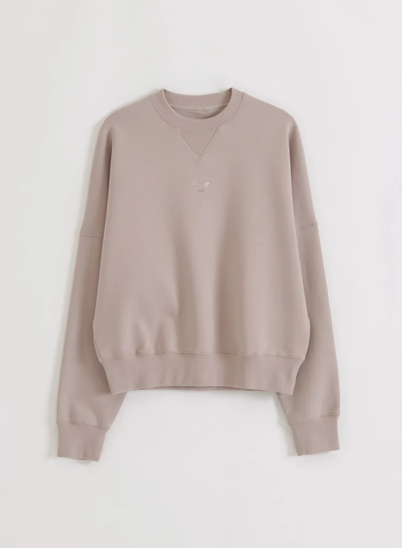 Dark Clay Le Run Running Sweatshirt