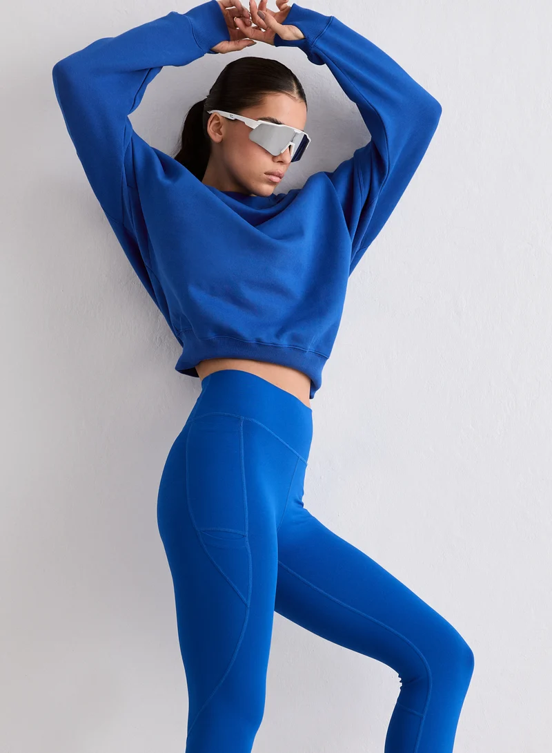 Azure Running Tights 7/8