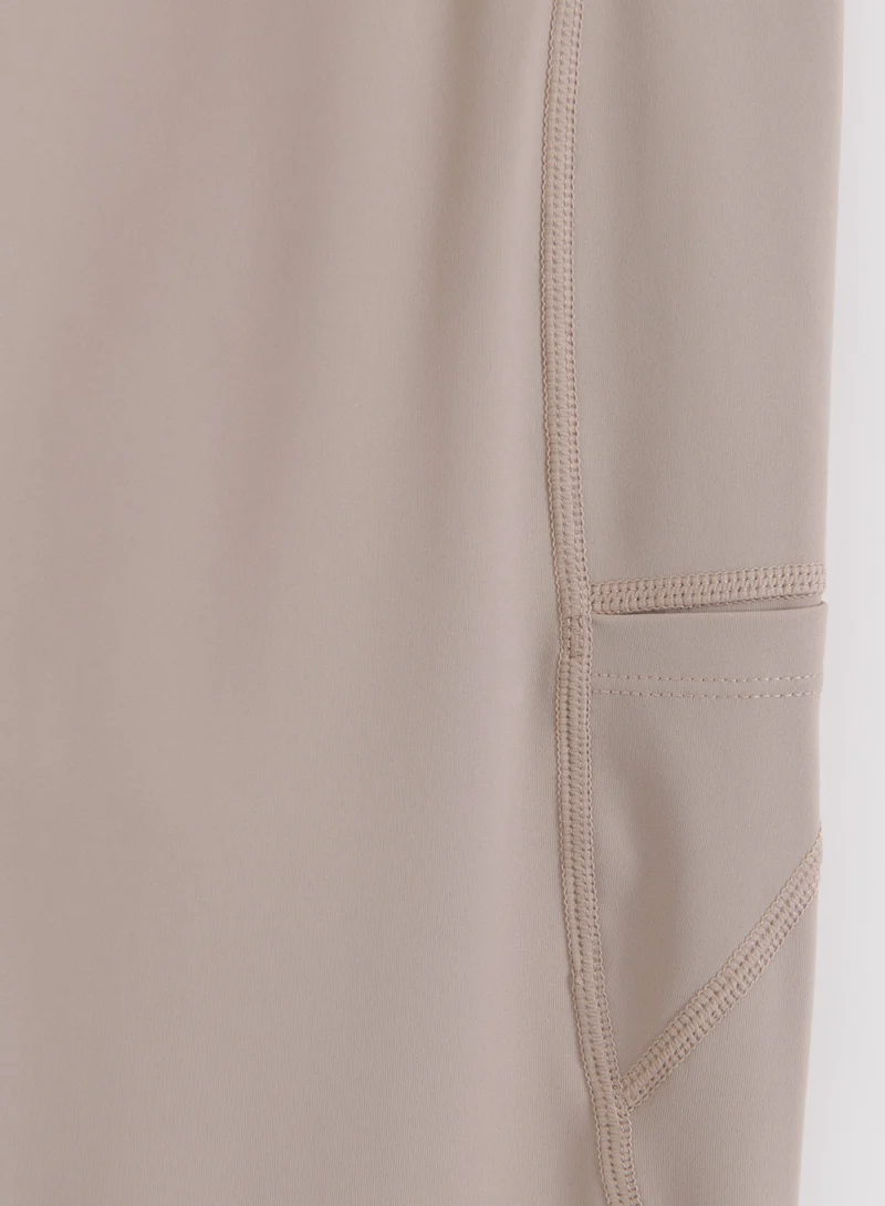Dark Clay Running Tights 7/8