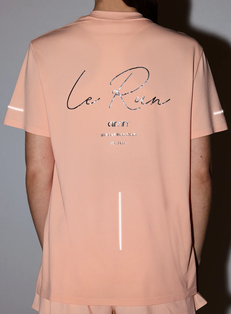 Peach Le Run Seamless Running T-shirt
