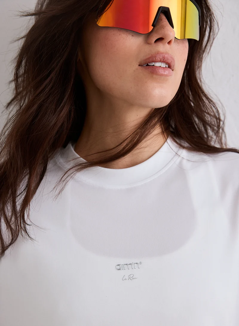 White Le Run Seamless Running T-shirt