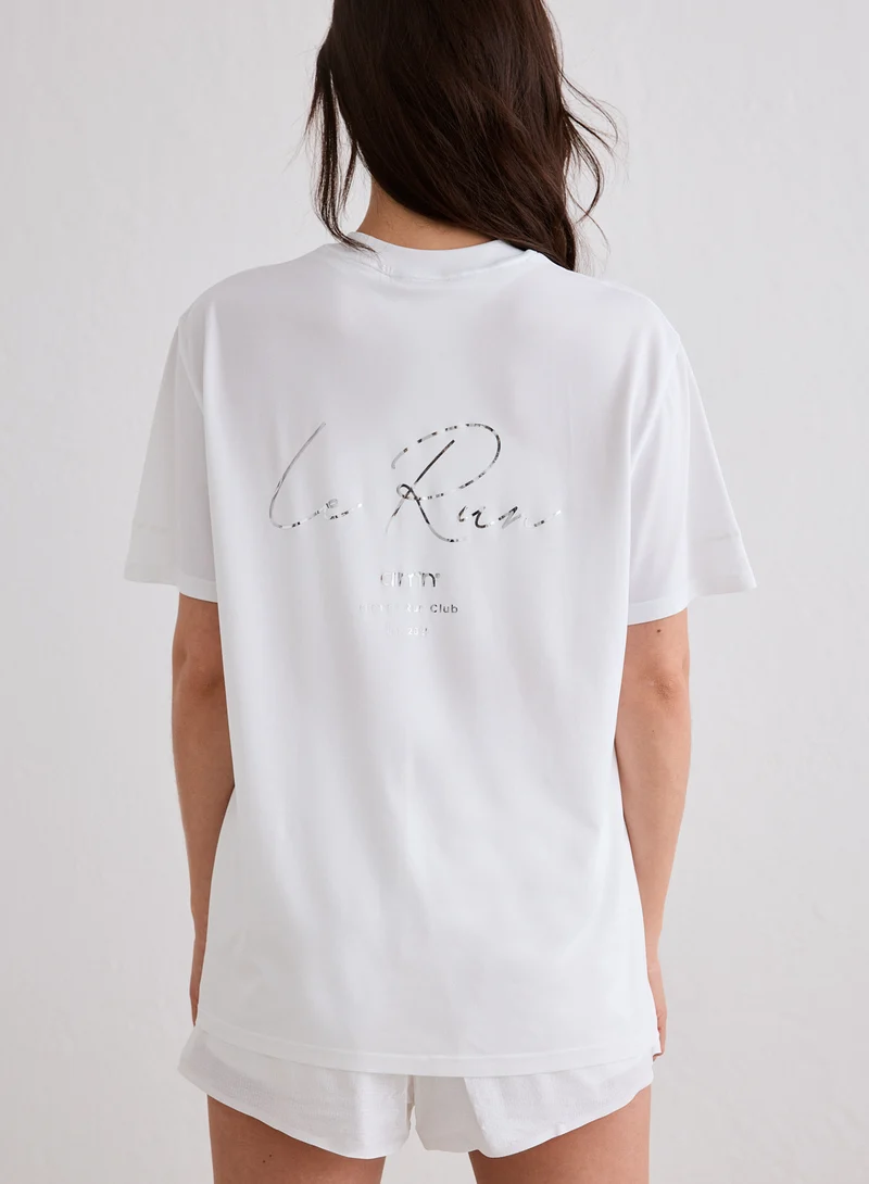 White Le Run Seamless Running T-shirt