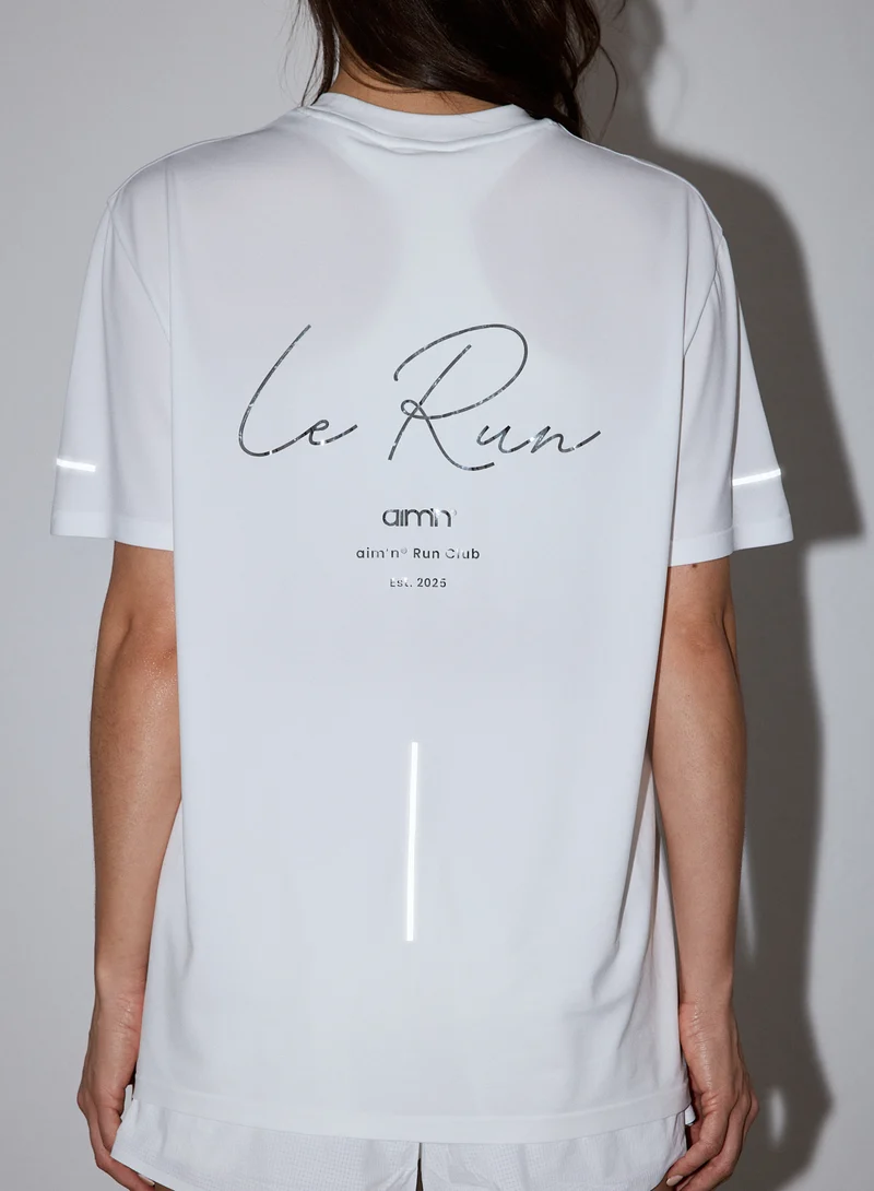 White Le Run Seamless Running T-shirt