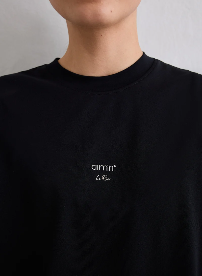 Black Le Run Seamless Running T-shirt