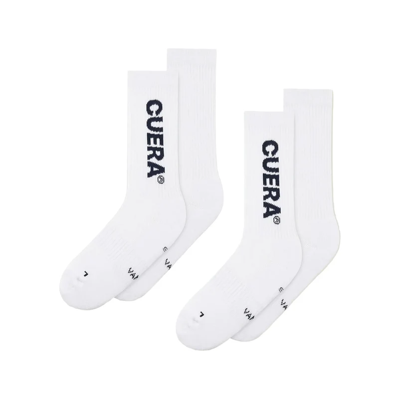 Cuera Padel Socks (2-pack, White/Navy)