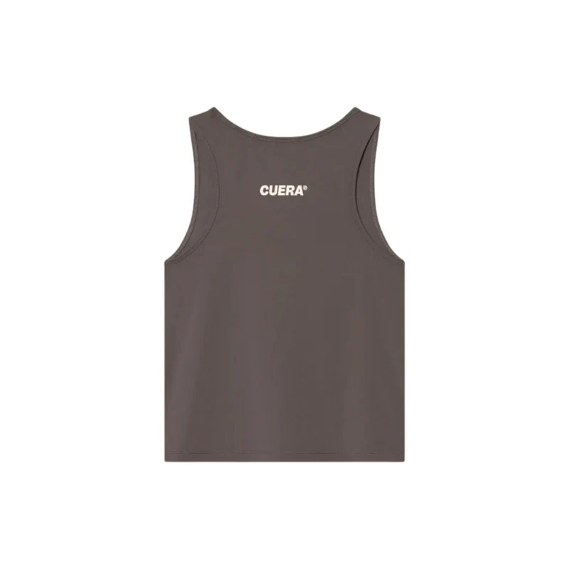 Cuera Oncourt Cropped Tank Top (Dark Brown)