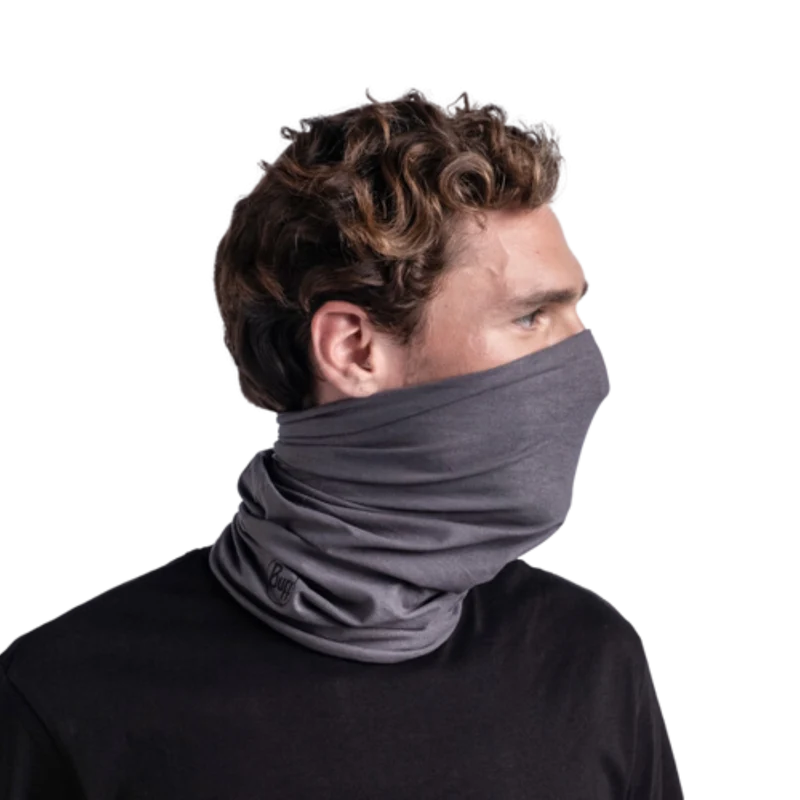 Buff ORIGINAL ECOSTRECH MULTIFUNKTIONSTUCH für Erwachsene solid grey Gr. One Size