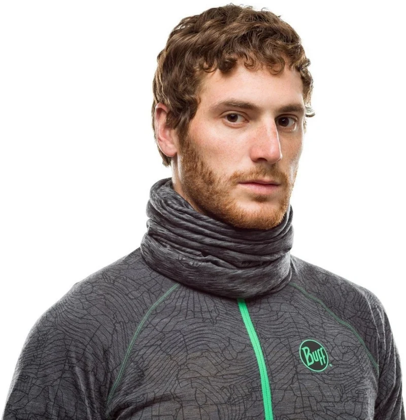 Buff MERINO MIDWEIGHT MULTIFUNKTIONSTUCH für Erwachsene multistripes graphite Gr. One Size