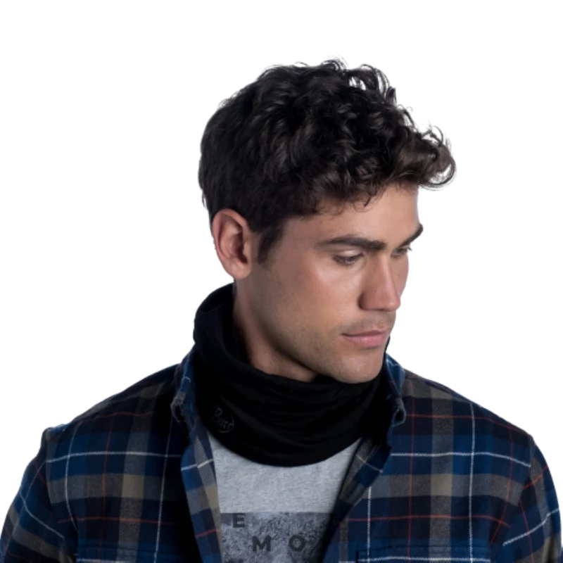 Buff MERINO LIGHTWEIGHT MULTIFUNKTIONSTUCH für Erwachsene solid black Gr. One Size