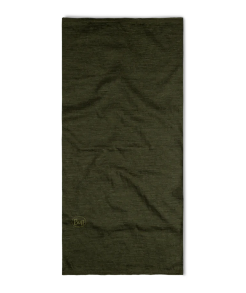 Buff MERINO LIGHTWEIGHT MULTIFUNKTIONSTUCH für Erwachsene solid bark olive Gr. One Size