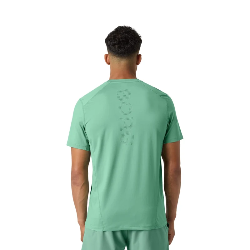 Björn Borg Ace Mesh Panel T-shirt Malachite Green