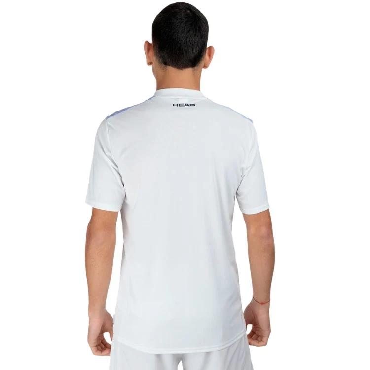 Head T-shirt Topspin Heren Wit Lila