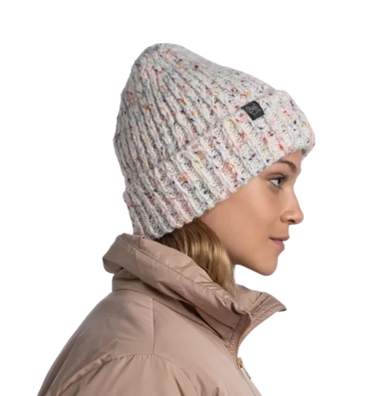 Buff KNITTED & FLEECE BEANIE für Erwachsene kim white Gr. One Size