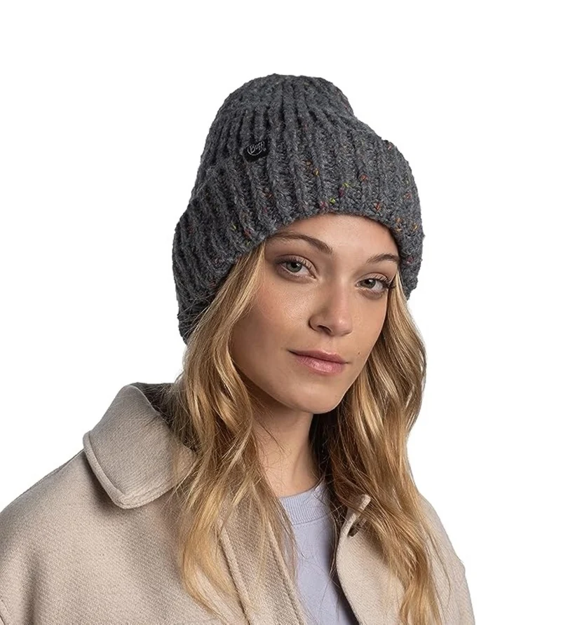 Buff KNITTED & FLEECE BEANIE für Erwachsene kim grey Gr. One Size