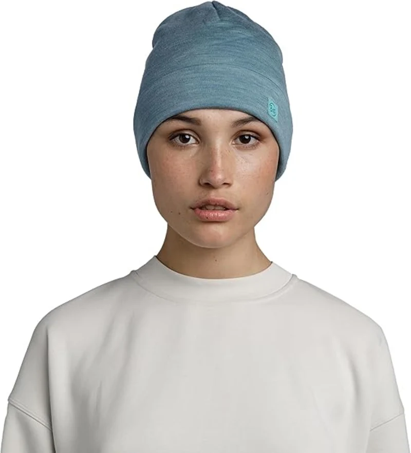 Buff MERINO HEAVYWEIGHT BEANIE für Erwachsene solid pool Gr. One Size